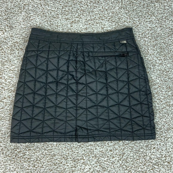 North Face Skirt Womens 0 Black Primaloft Quilted Insulated Hiking Skiing Gorp - Picture 8 of 8